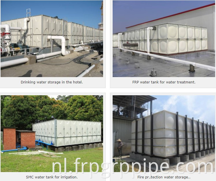 90000 liter FRP GRP Montage watertank SMC gegoten paneelwatertank